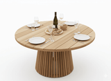 Apple Bee Condor/Belito Daan Tuinset | Ø 150 cm | 6-delig | Teak | Black