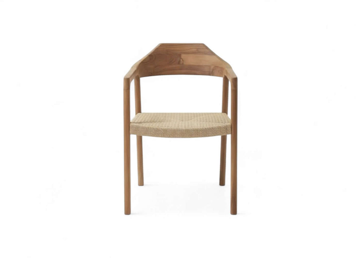 Belito Daan teakhouten dining tuinstoel - detailfoto
