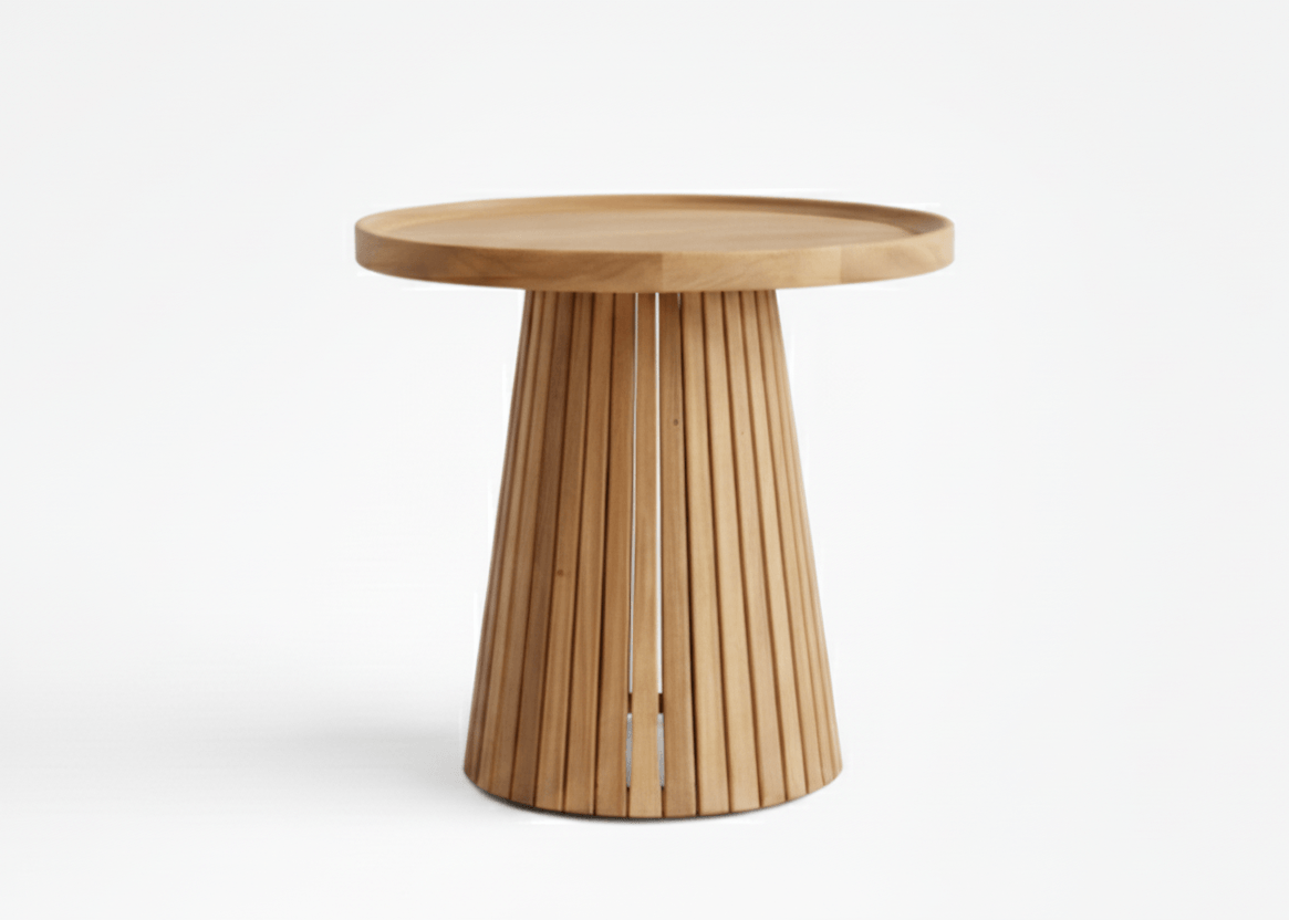 Belito Daan koffietafel met conisch teakhouten onderstel