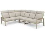 Belito lisa hoekset taupe
