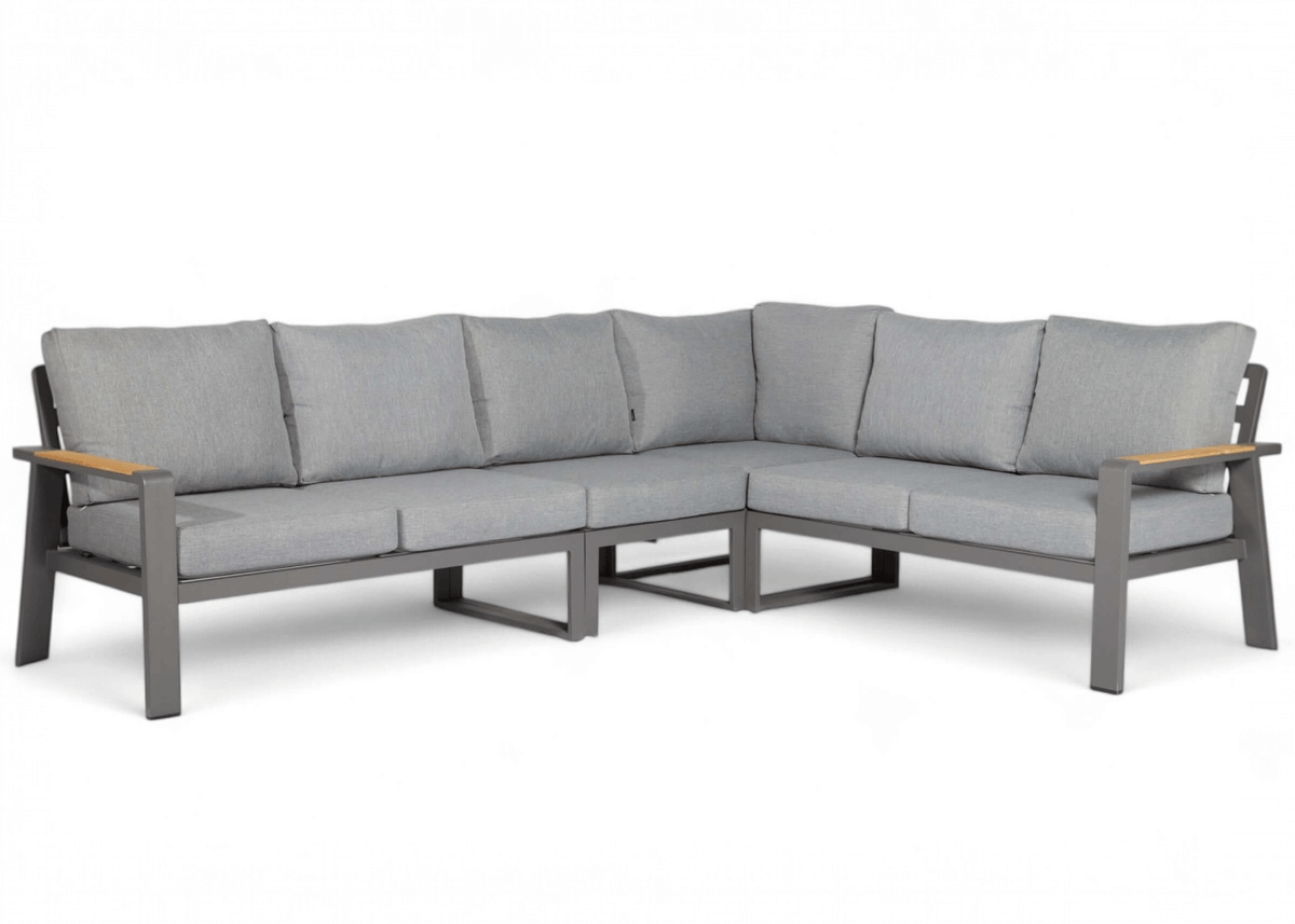 Belito lotte hoek loungeset antraciet zonder tafel