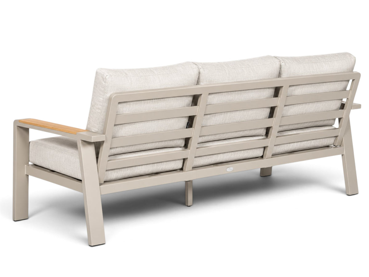 Belito Birmingham tuinbank 211 cm, taupe aluminium, 3-zits