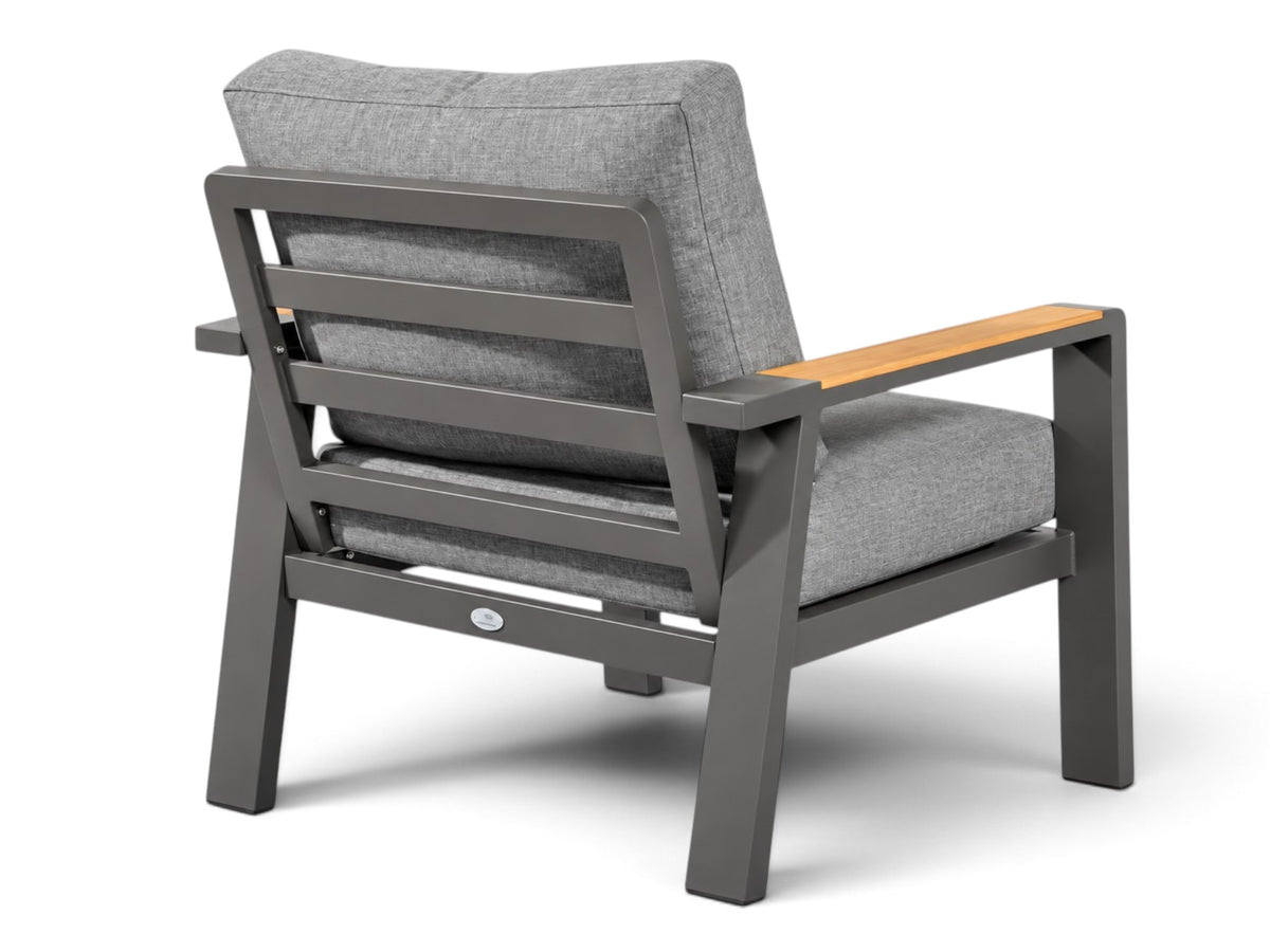 Aluminium-Stuhl-Sofa-Lounge-Set – Anthrazit – Belito Birmingham