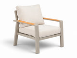 Belito Birmingham loungestoel, taupe aluminium