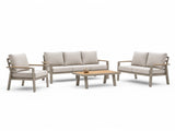 Belito Birmingham loungeset nr.2 taupe met 3-zits bank, 2-zits bank, stoel en tafel, hoofdfoto
