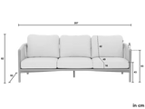 Apple Bee Bora Bora loungebank taupe rope, sfeerfoto