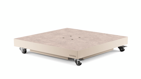 Platinum Ceramica Parasolvoet – 90 kg – Verrijdbaar – Sandstone - Vulbaar