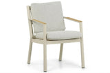 Belito Julia Dining Stoel | Taupe | Aluminium & Rope