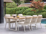 Apple Bee Condor dining tuinstoel Oyster - sfeerfoto op terras