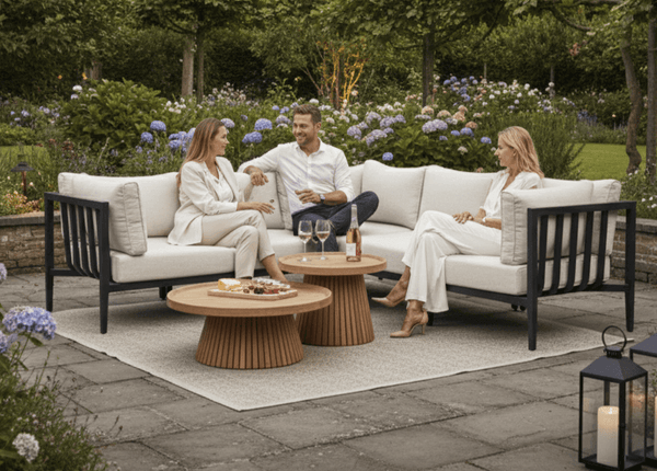 Belito Daan aluminium hoekloungeset met All-Weather kussens, sfeerbeeld
