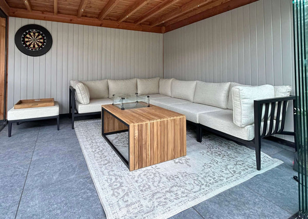 Belito Daan XL aluminium loungeset Nr. 4 met hocker, productfoto 2