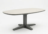 Apple Bee Zanzibar tuintafel 220x110 cm in Taupe met Sintered Stone blad
