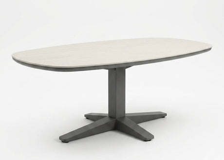 Apple Bee Zanzibar tuintafel 220x110 cm in Taupe met Sintered Stone blad