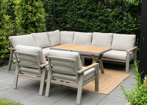 Belito Lotte diningtafel Taupe hoog, detail