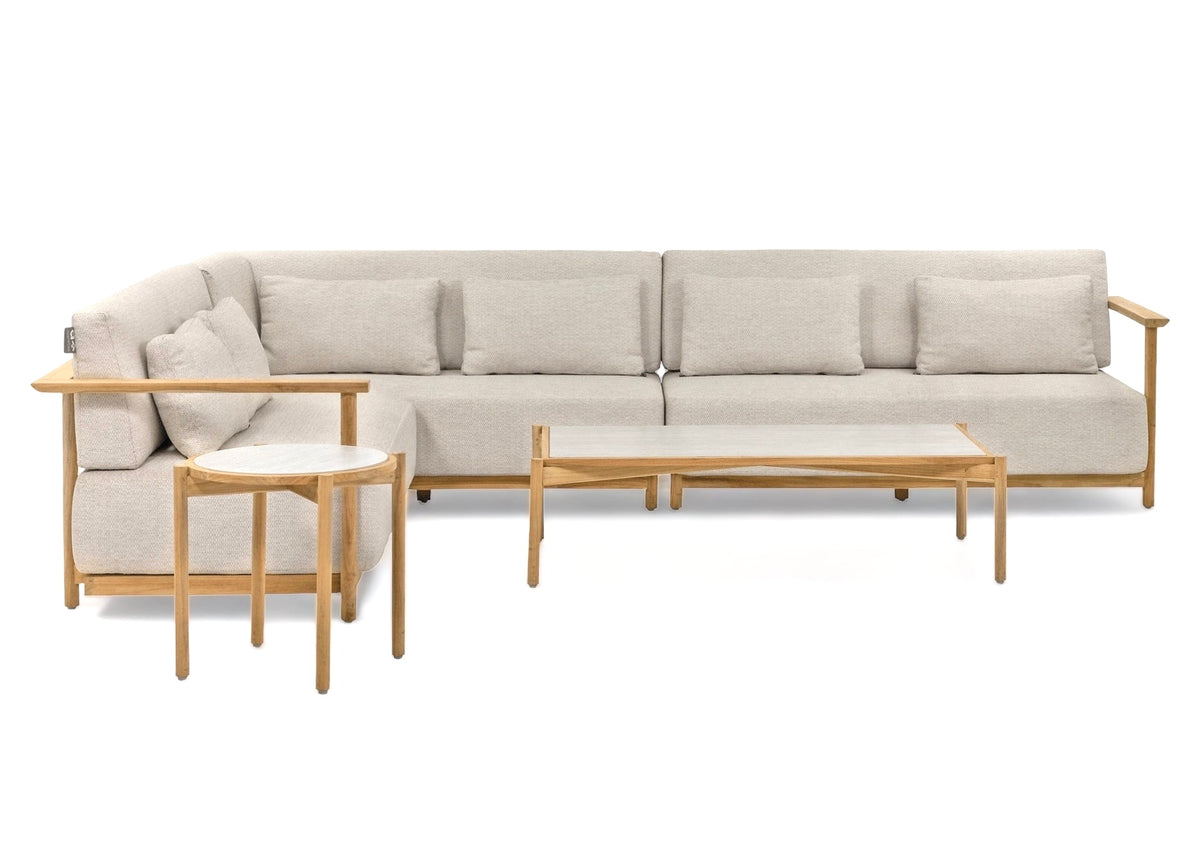 Apple Bee St. Lucia Loungeset 5-delig Rechts | SVLK Teak | 2 Tafels | Bee Wett® Kussens