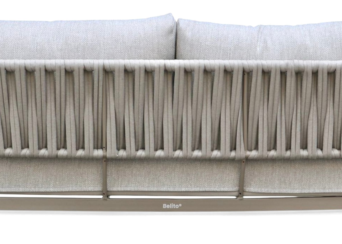 Belito Frank Lounge Sofa | Taupe | Rope | 210 cm
