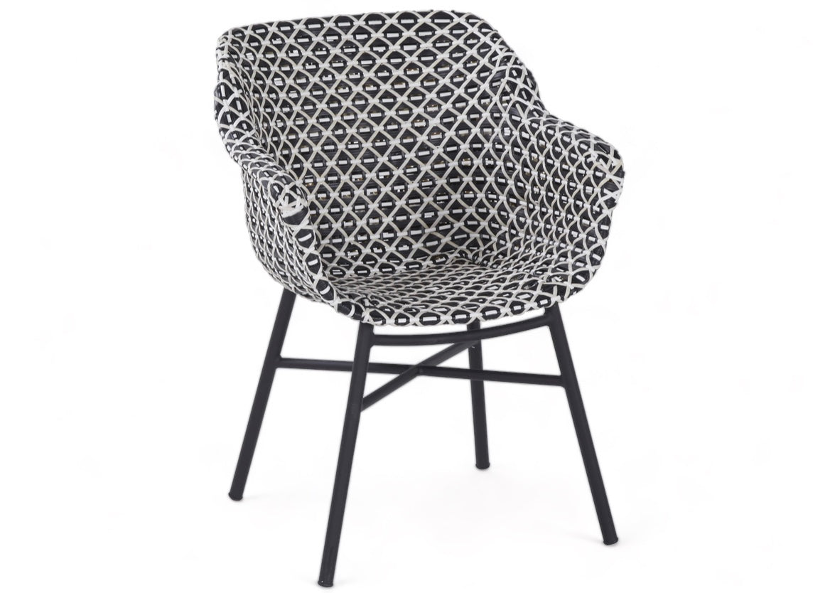 Hartman Delphine Dining Garden Chair - CORAL RED