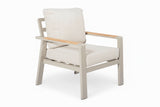 Belito Birmingham loungestoel taupe aluminium, productfoto