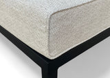 Belito Daan aluminium loungeset, detail van kussen en frame