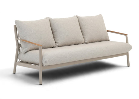 Belito Julia Lounge Sofa 198 cm | Taupe | Aluminium & Rope | 3-4 People