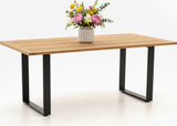 Apple Bee Condor Dining Table 190 x 95 cm | Black Aluminium
