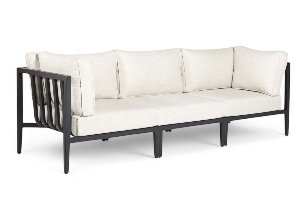Belito Daan Loungebank 246 cm in aluminium met All-Weather kussens, productfoto