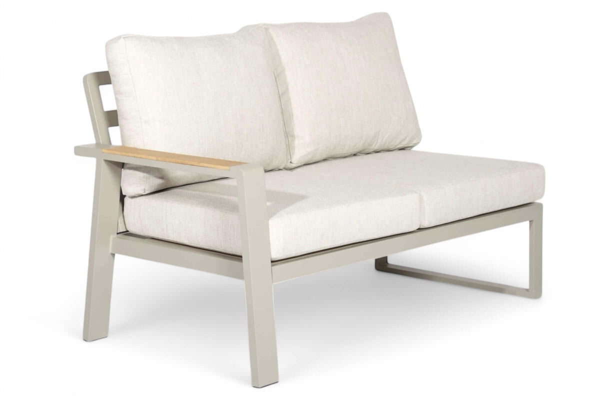 Belito Lotte Loungeset Hoekbank Nr. 4 | Taupe Aluminium | 288 x 220 cm | 6-persoons