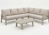 Belito Coffee Table | 121 x 60 cm | Taupe | Aluminum