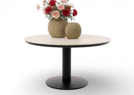 Apple Bee Melville dining tafel in Black met Sintered Stone blad