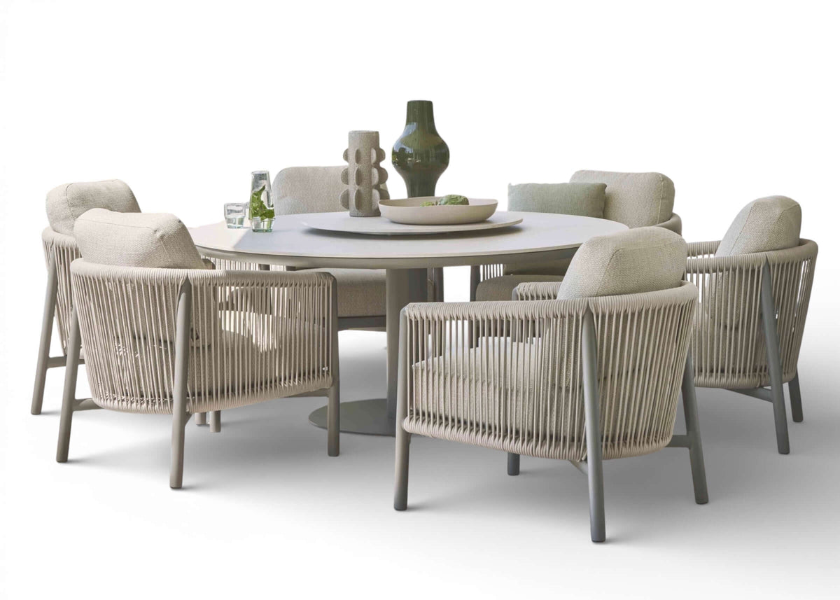 Apple Bee Melville Low Dining tafel in Grey