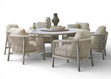 Apple Bee Melville Low Dining tafel in Grey