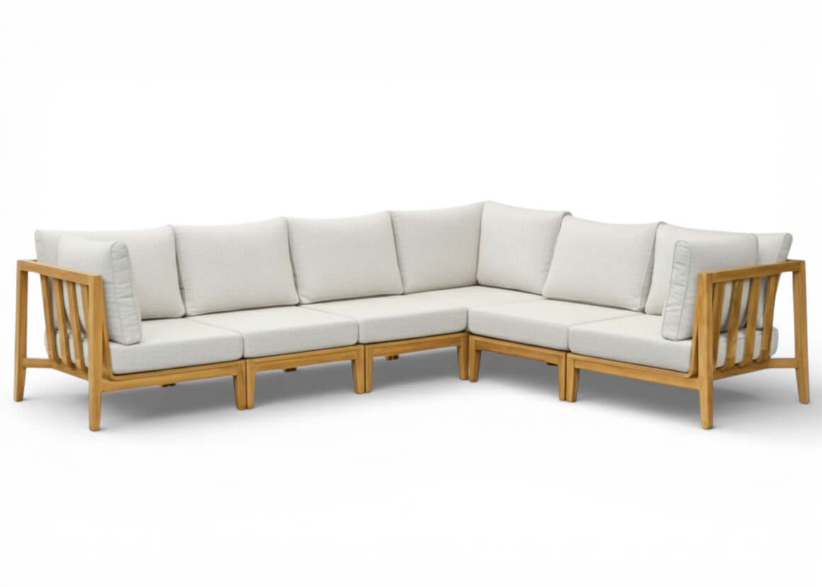 Belito Daan XL teakhouten hoekloungeset 320x245 cm – links lang