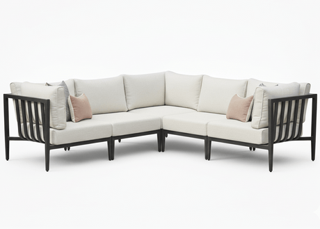 Belito Daan aluminium hoekloungeset Nr. 3 in Carbon Black, productfoto