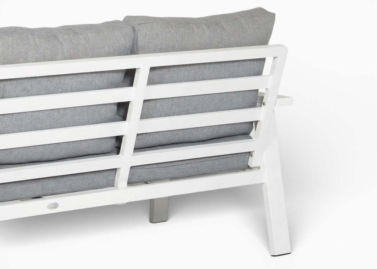 Belito Lotte Lounge Set Corner Sofa No. 1 | White Aluminum | 288 x 220 cm | 6-person