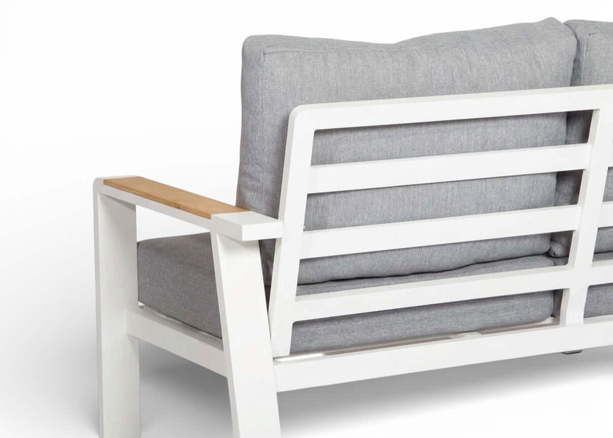 Belito Lotte Lounge Set Corner Sofa No. 1 | White Aluminum | 288 x 220 cm | 6-person