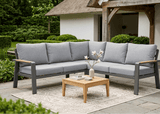 Belito Lotte Lounge Set Corner Sofa No. 13 | Anthracite Aluminum | 220 x 220 cm | 5-seater
