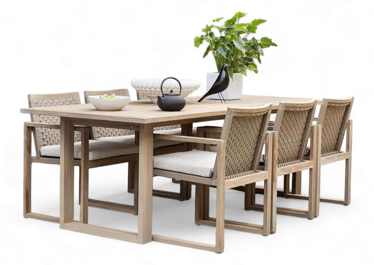 Apple Bee Antigua 240cm dining tuinset 7-delig