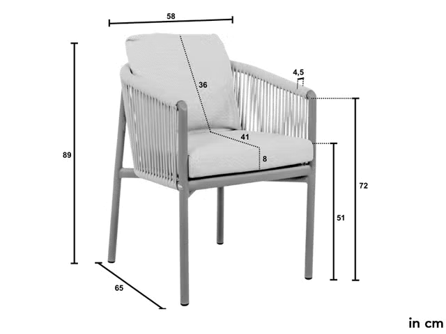 Apple Bee Zanzibar & Bora Bora Tuinset | 220 cm | 7-delig | Taupe