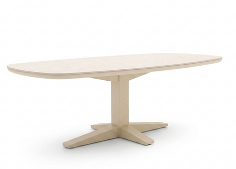 Apple Bee Zanzibar tuintafel 220x110 cm in Oyster met Sintered Stone blad