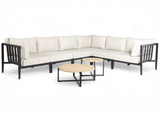 Belito Daan Hoekloungeset Nr. 8 aluminium in Carbon Black, 320 × 245 cm, productfoto