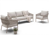 Belito Frank Lounge Set No.2 | Taupe | Rope | 3-piece