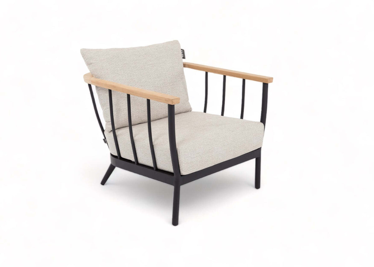Apple Bee Condor Lounge Set 2-piece No. 11 | Sofa 217 + Chair | Black