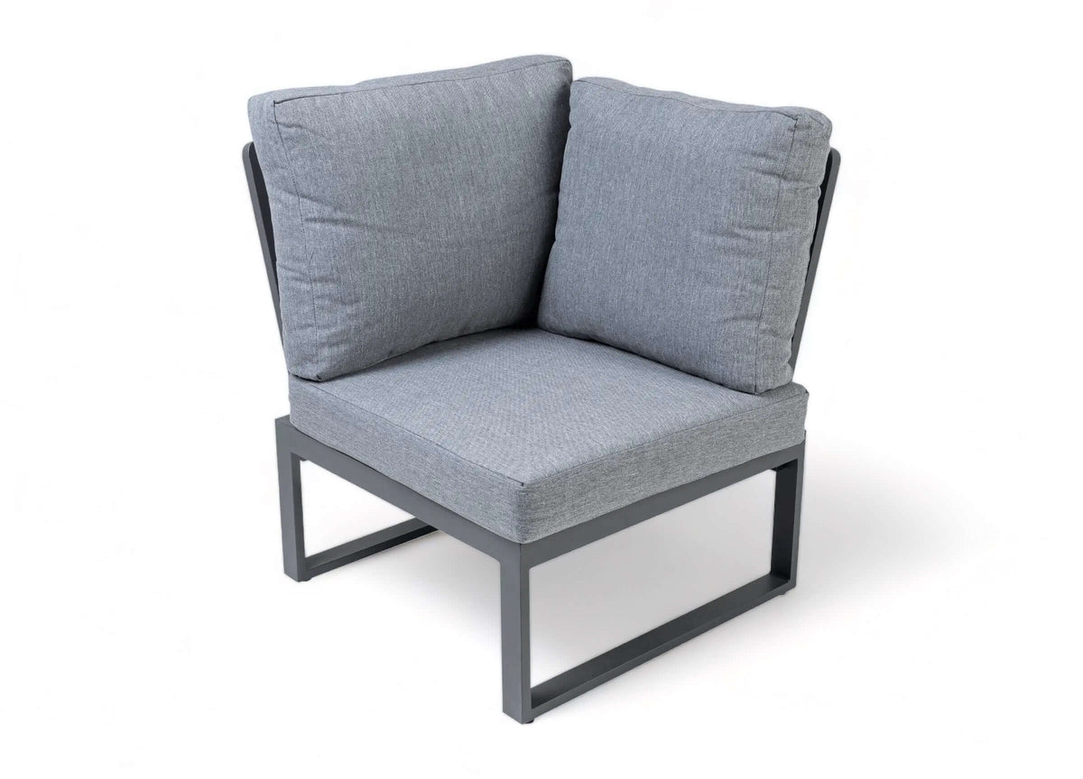 Lotte Lounge-Eckelement Aluminium Anthrazit