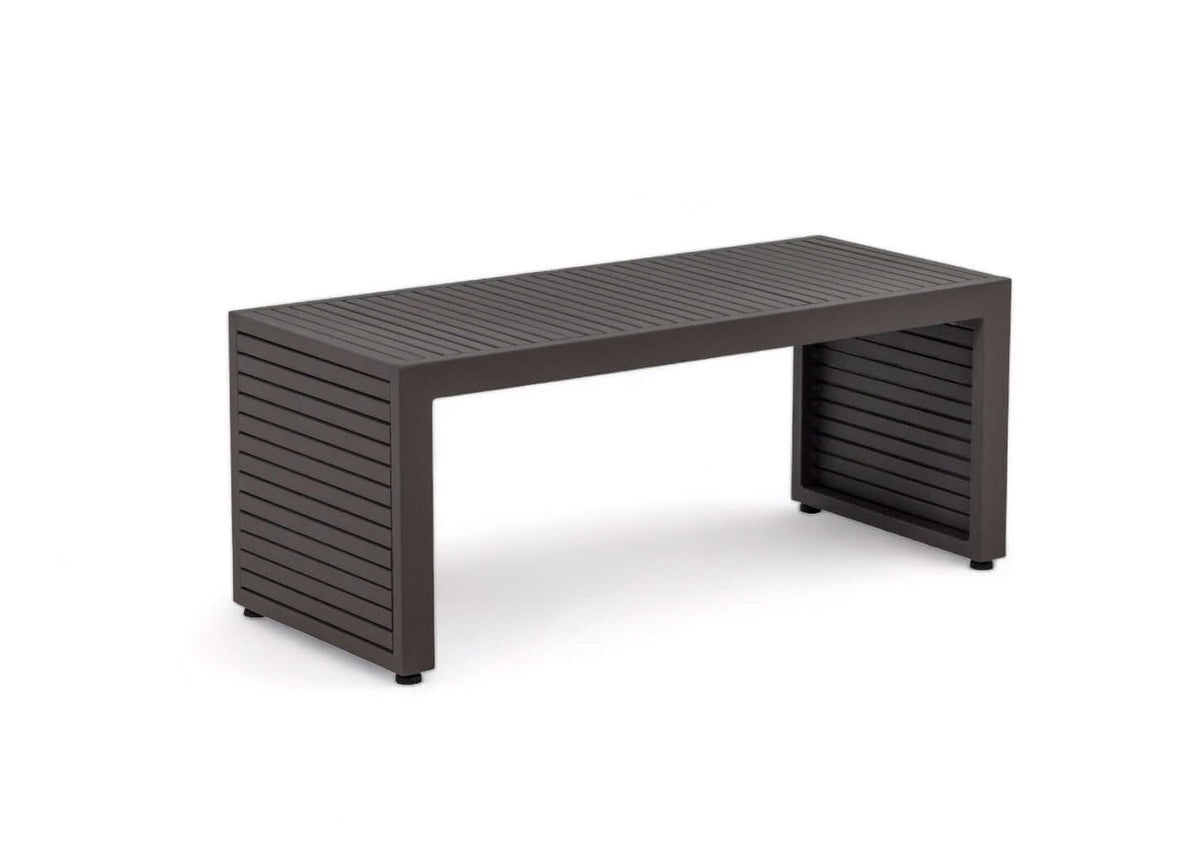 Apple Bee Santorini Bijzettafel | 81 x 40 x 34 cm | Taupe Aluminium
