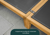 Belito Daan modulaire teak hoekloungeset