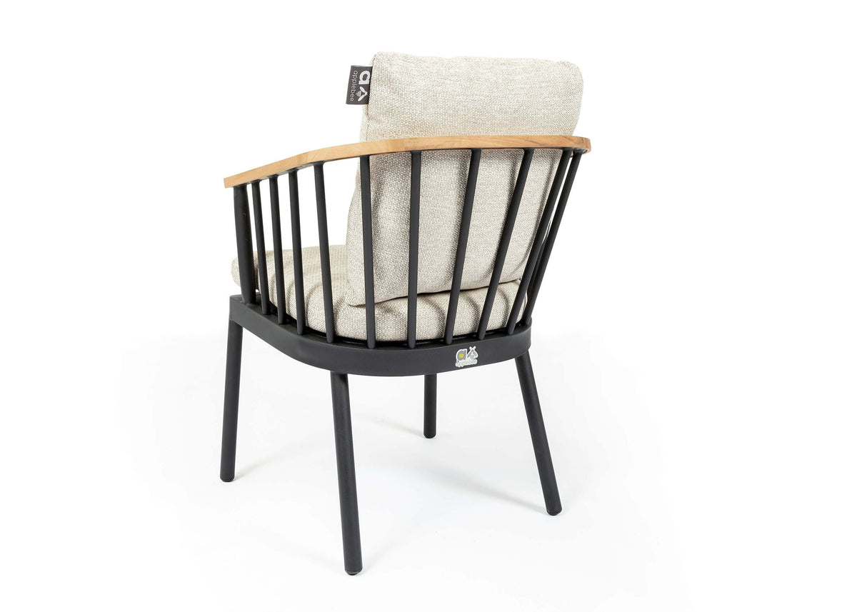 Apple Bee Condor/Luuk Garden Set 240 cm | 6-Seater | Black & Teak