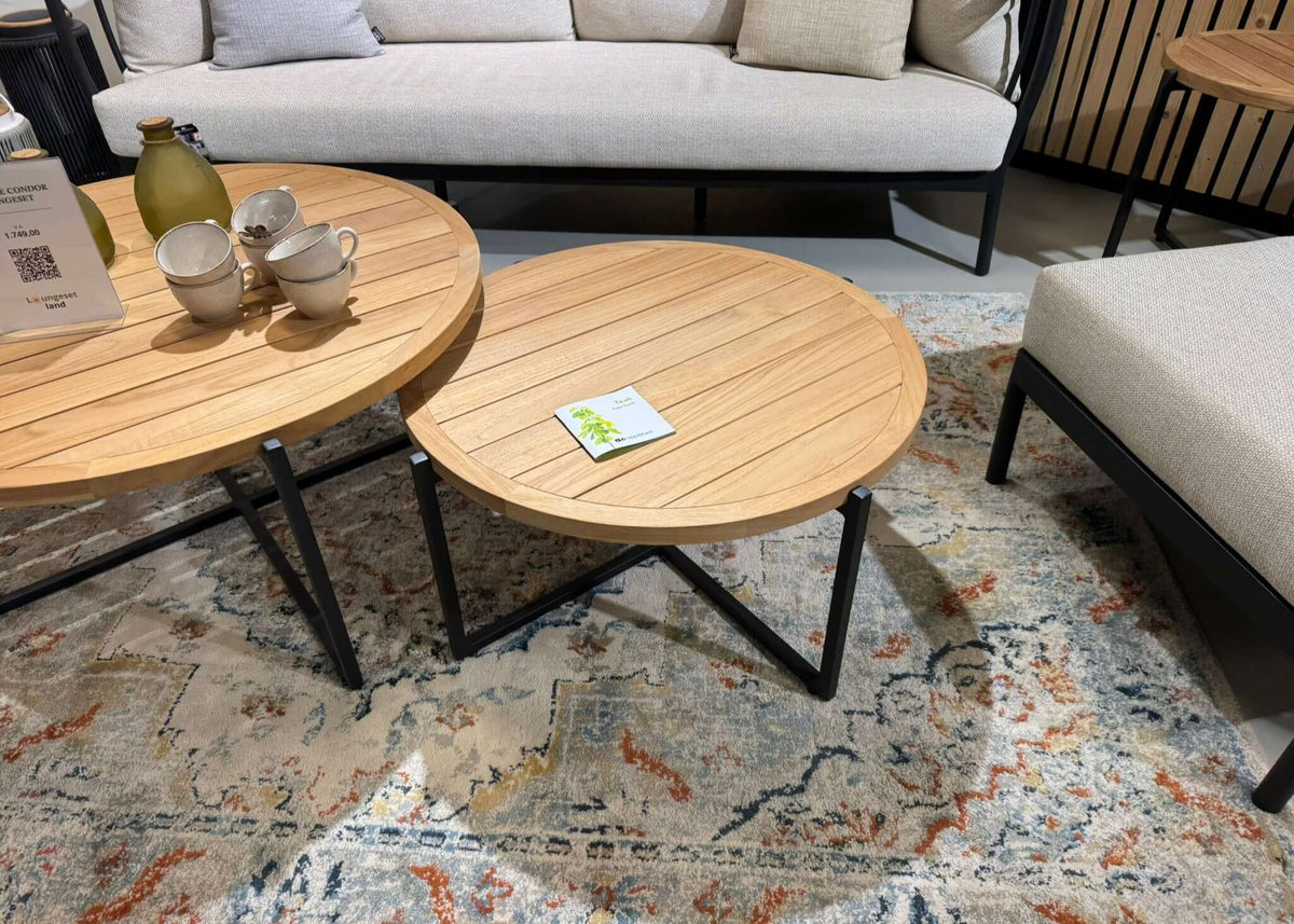 Apple Bee Condor Lounge Coffee Table Ø 74 cm | Teak | Showroom Model