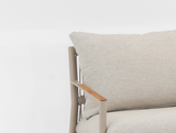 Belito Julia Lounge Sofa 198 cm | Taupe | Aluminium & Rope | 3-4 People