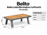Aluminium-Stuhl-Sofa-Lounge-Set – Anthrazit – Belito Birmingham
