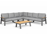 Belito Lotte Loungeset Hoekbank Nr. 15 | Antraciet Aluminium | 288 x 288 cm | 8-persoons